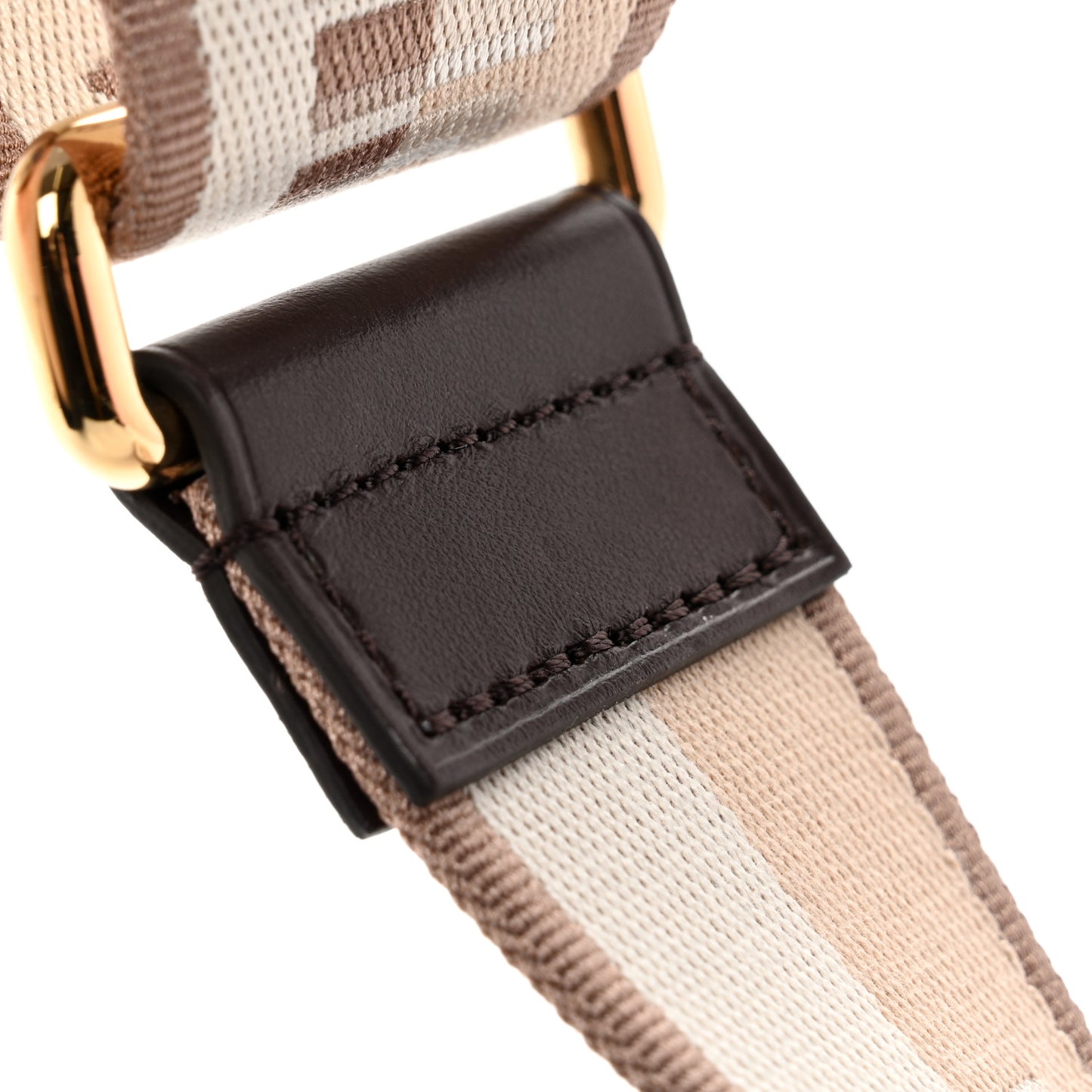 Jacquard Speedy Bandouliere 20 Shoulder Strap Beige Brown