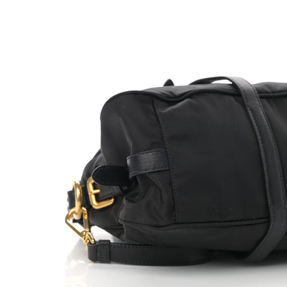 Prada Tessuto Nylon Soft Calfskin Shopping Satchel Black 11 of 13