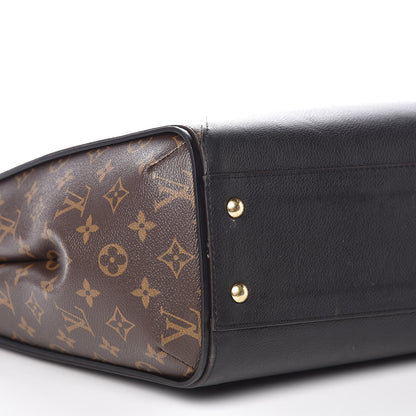 Louis Vuitton Calfskin Monogram Kimono Tote Black 5 of 10