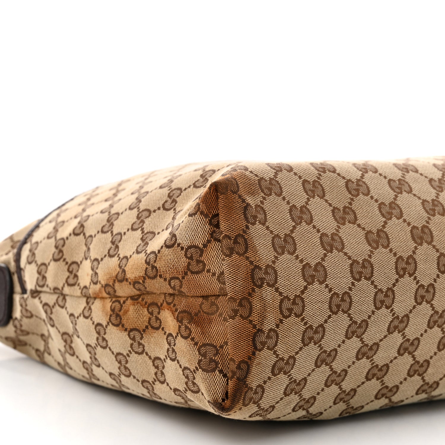 Gucci Monogram Web Medium Flat Messenger Bag Brown 9 of 10