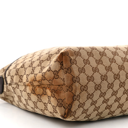 Gucci Monogram Web Medium Flat Messenger Bag Brown 9 of 10