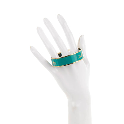 Hermes Enamel Wide Caleche Bracelet 65 2 of 5