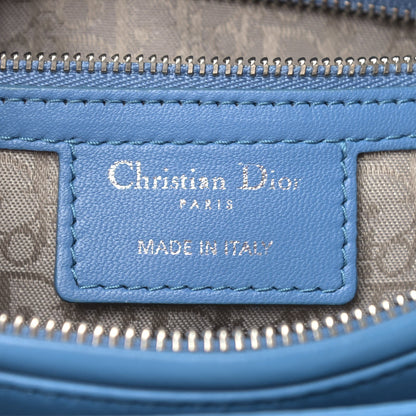 Christian Dior Lambskin Cannage Medium Lady Dior Blue Pastel 6 of 9