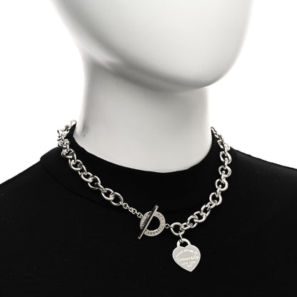 Tiffany Sterling Silver Return to Tiffany Heart Tag Toggle Necklace 2 of 4