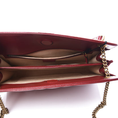Gucci Azalea Calfskin Matelasse Heart Medium GG Marmont Slim Shoulder Bag Romantic Cerise 4 of 10