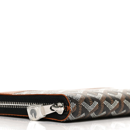 Goyard Goyardine Matignon Zip Around GM Wallet Black Gold 8 of 11