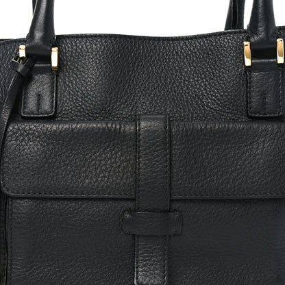 Loro Piana Grained Calfskin Bellevue Odessa Black 7 of 9