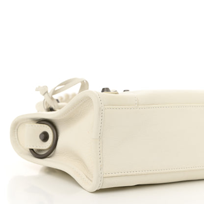 Balenciaga Agneau Classic Hardware Mini City White 10 of 11