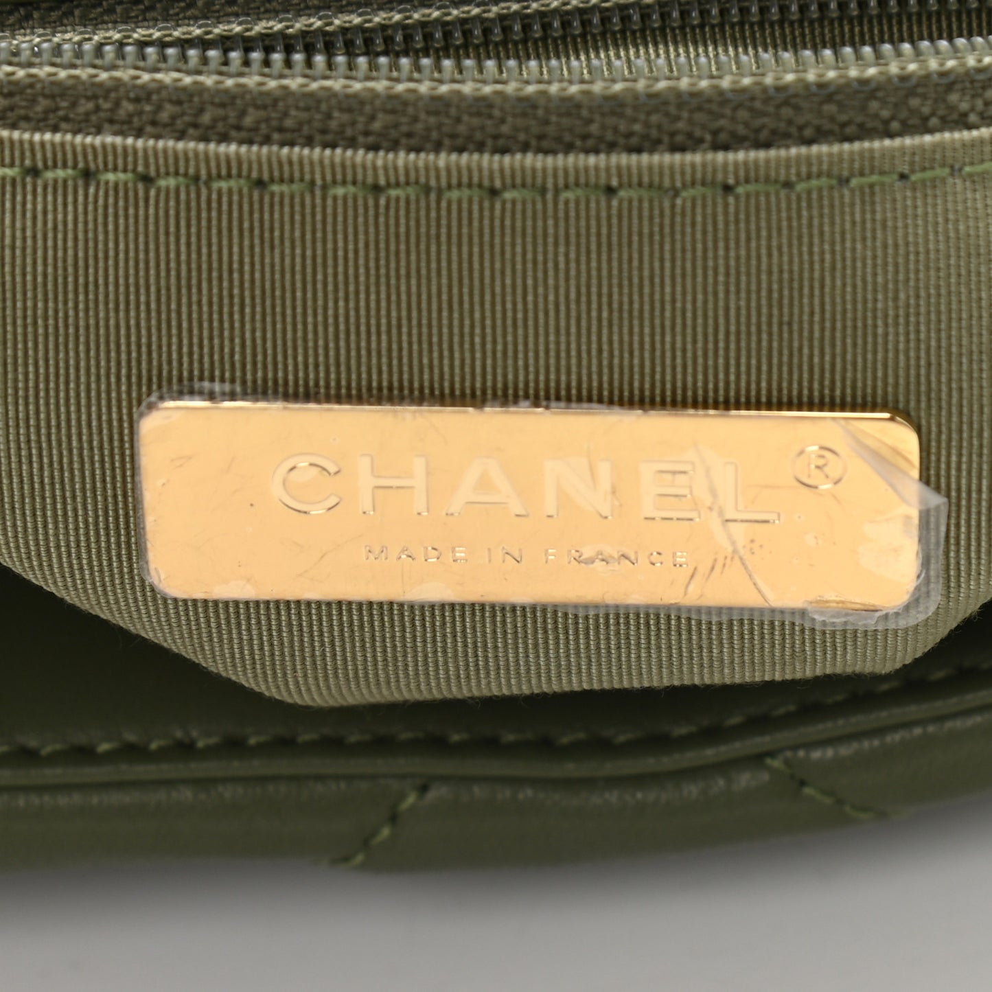 Lambskin Quilted Medium Chanel 19 Flap Green