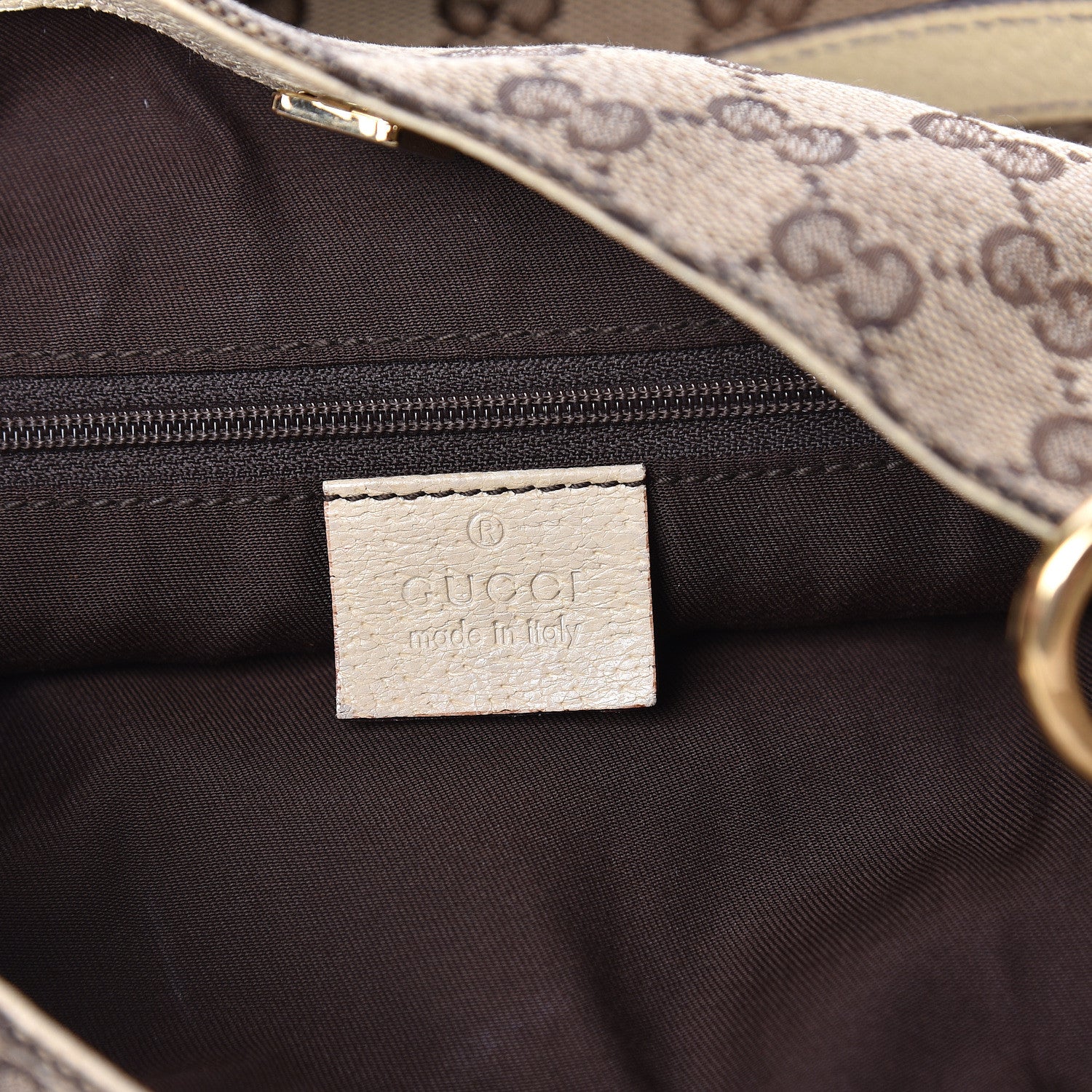 Gucci Monogram Medium Eclipse Shoulder Bag Off White 8 of 10