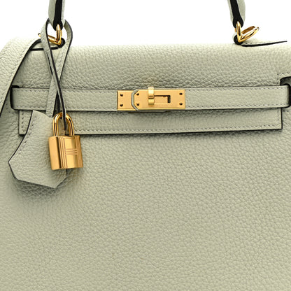 Hermes Togo Kelly Retourne 25 Gris Neve 14 of 23