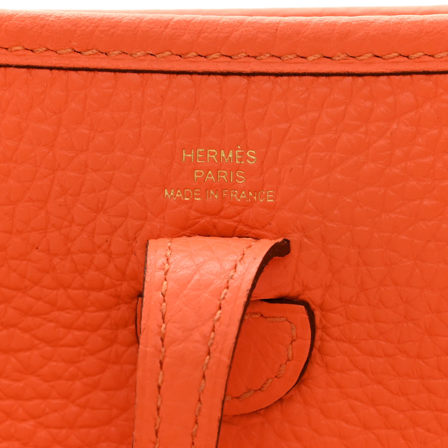Hermes Taurillon Clemence Evelyne TPM Orange Minium 6 of 11