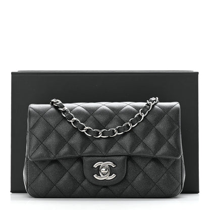 Chanel Iridescent Caviar Quilted Mini Rectangular Flap Black 12 of 12