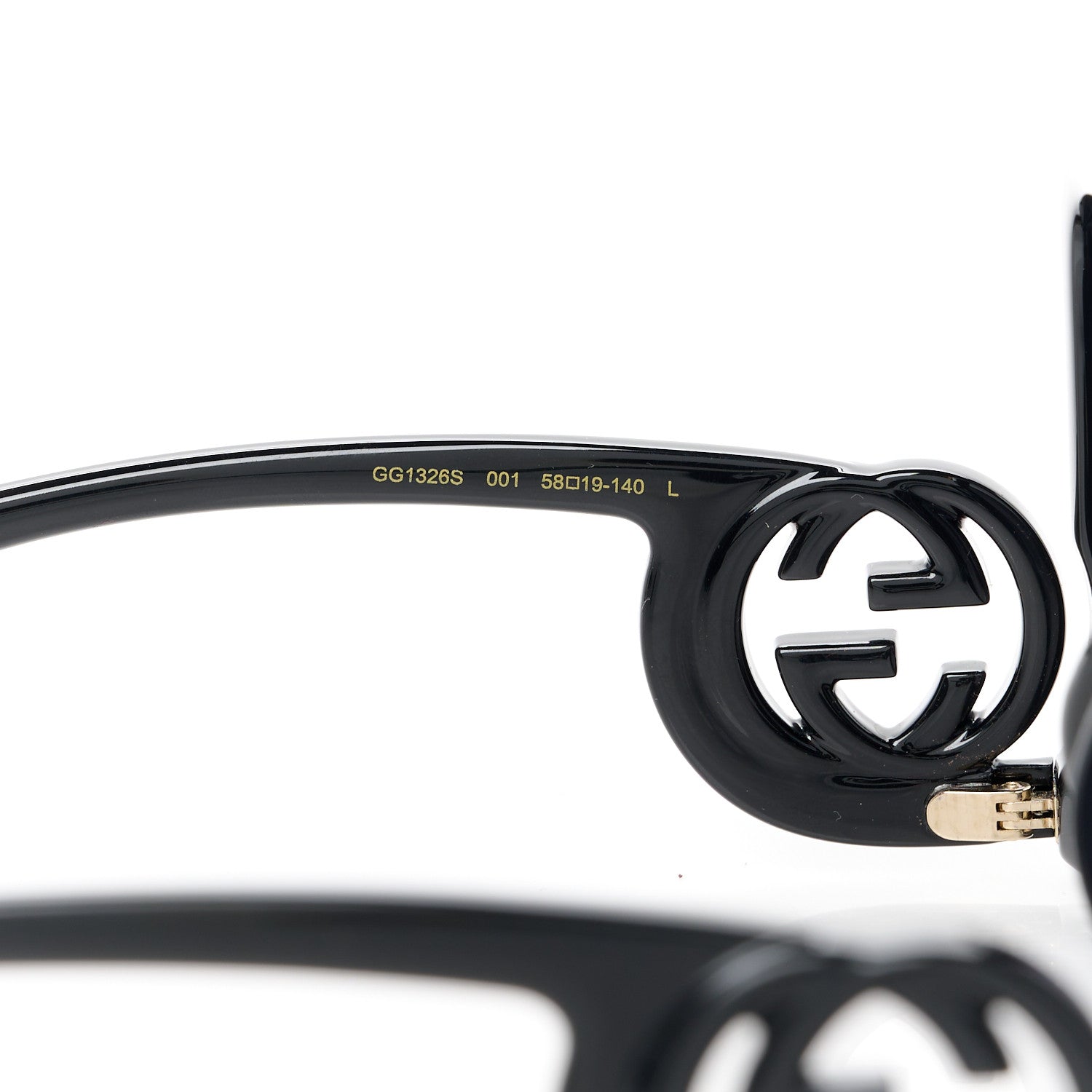 Gucci Acetate Rectangle Frame Sunglasses GG1326S Black 5 of 9