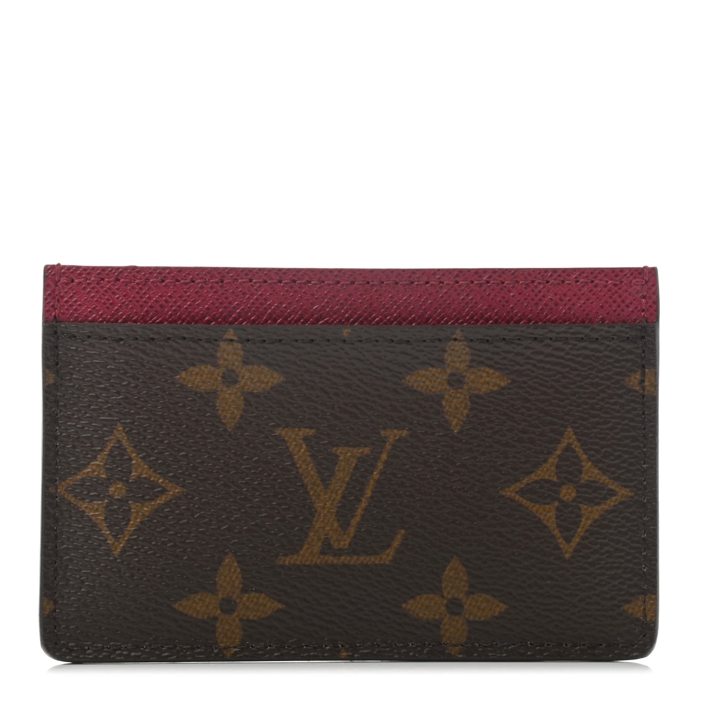 Monogram Card Holder Fuchsia