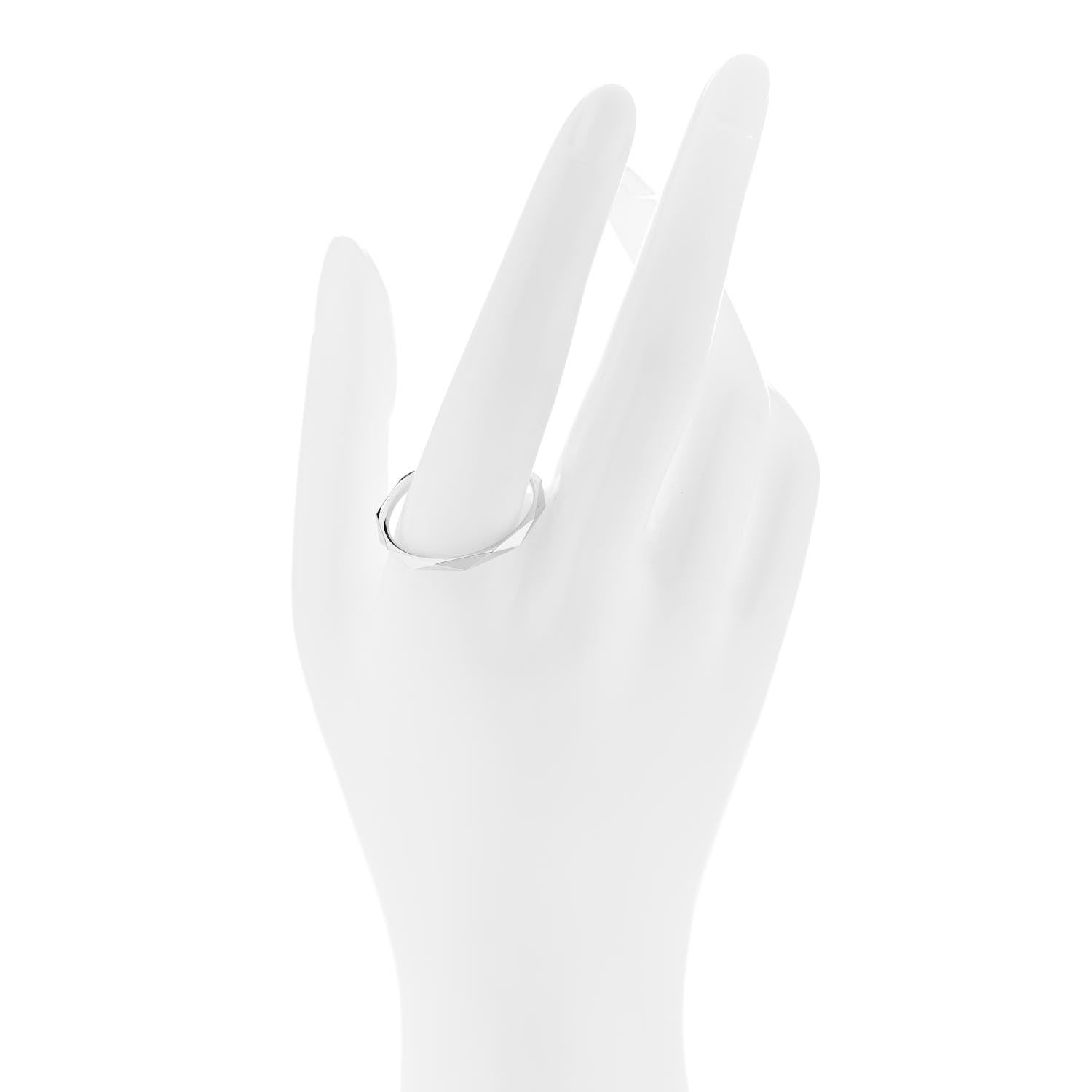 Graff 18K White Gold 2.3mm Laurence Graff Signature Wedding Band Ring 70 13 2 of 4
