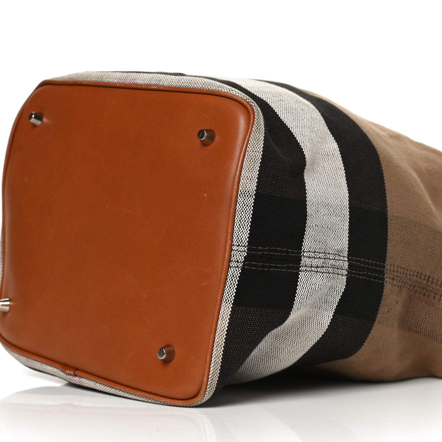 Canvas Mega Check Medium Ashby Hobo Saddle Brown