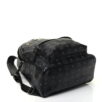 MCM Visetos Medium Sprinkle Stud Stark Backpack Black 4 of 9