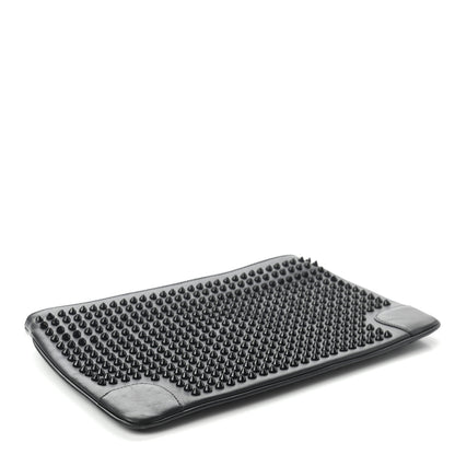 Christian Louboutin Calfskin Studded Clutch Black 4 of 6