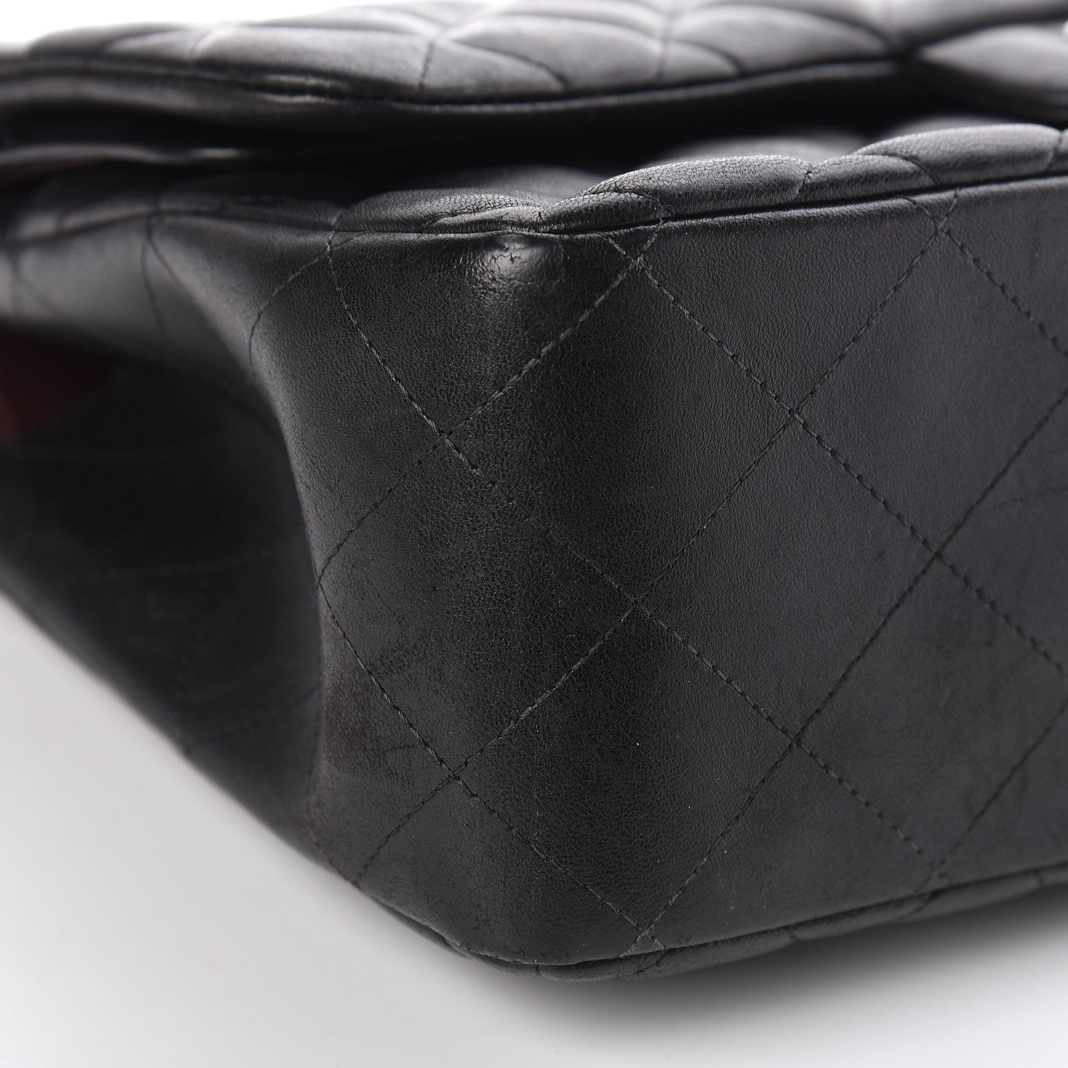 Chanel Lambskin Quilted Jumbo Double Flap Black 5 of 26