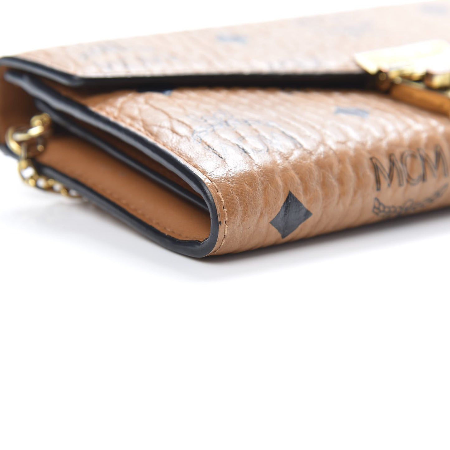 Visetos Large Patricia Wallet On Chain Cognac