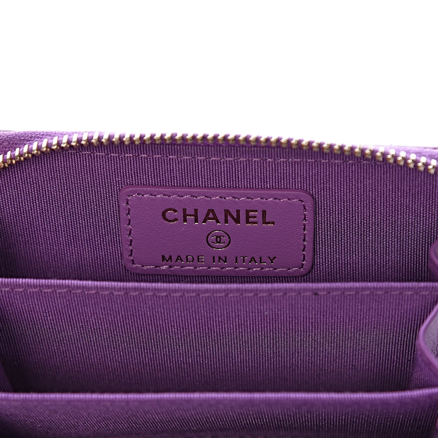 Chanel Caviar Quilted Filigree Coin Purse Purple 6 of 8