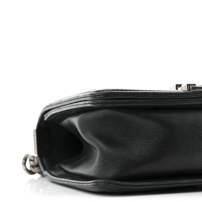 Chanel Calfskin Double Stitch Small Boy Flap Black 9 of 10
