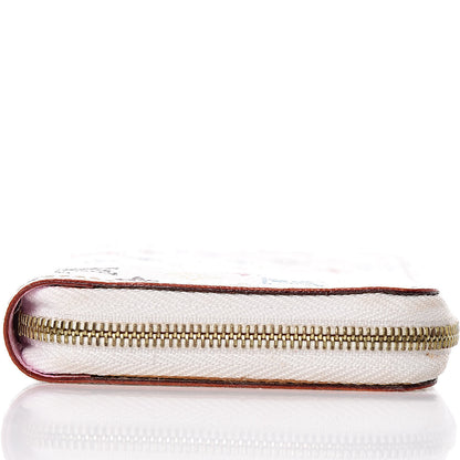 Louis Vuitton Monogram Multicolor Zippy Coin Purse Wallet White Litchi 12 of 12