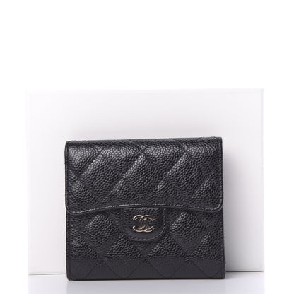 Chanel Caviar Quilted Compact Flap Wallet Black 8 of 8