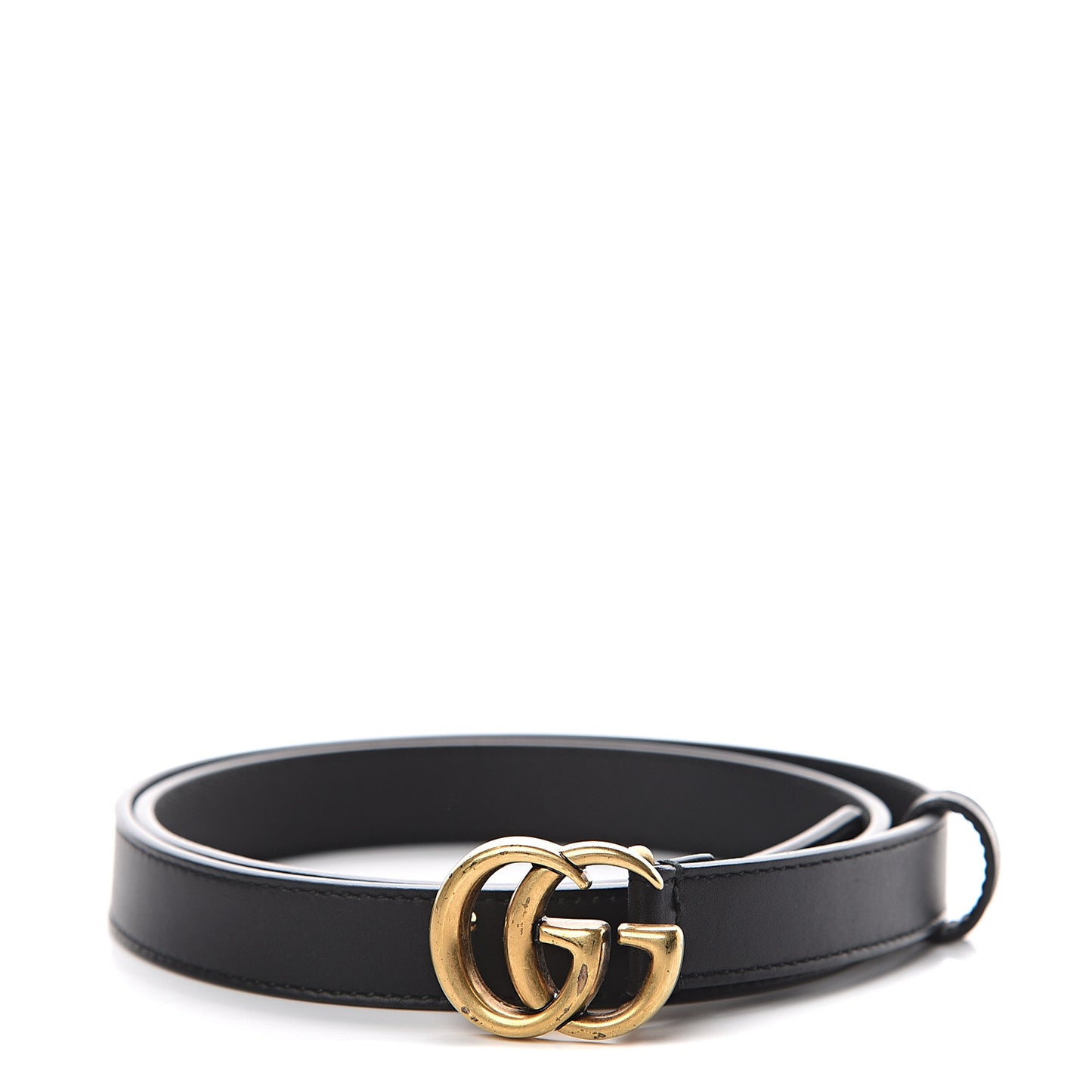 Calfskin Double G 20mm Belt 80 32 Black