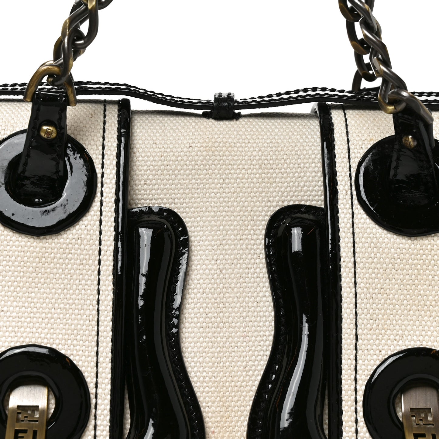 Canvas Patent B Bag  Corda Black