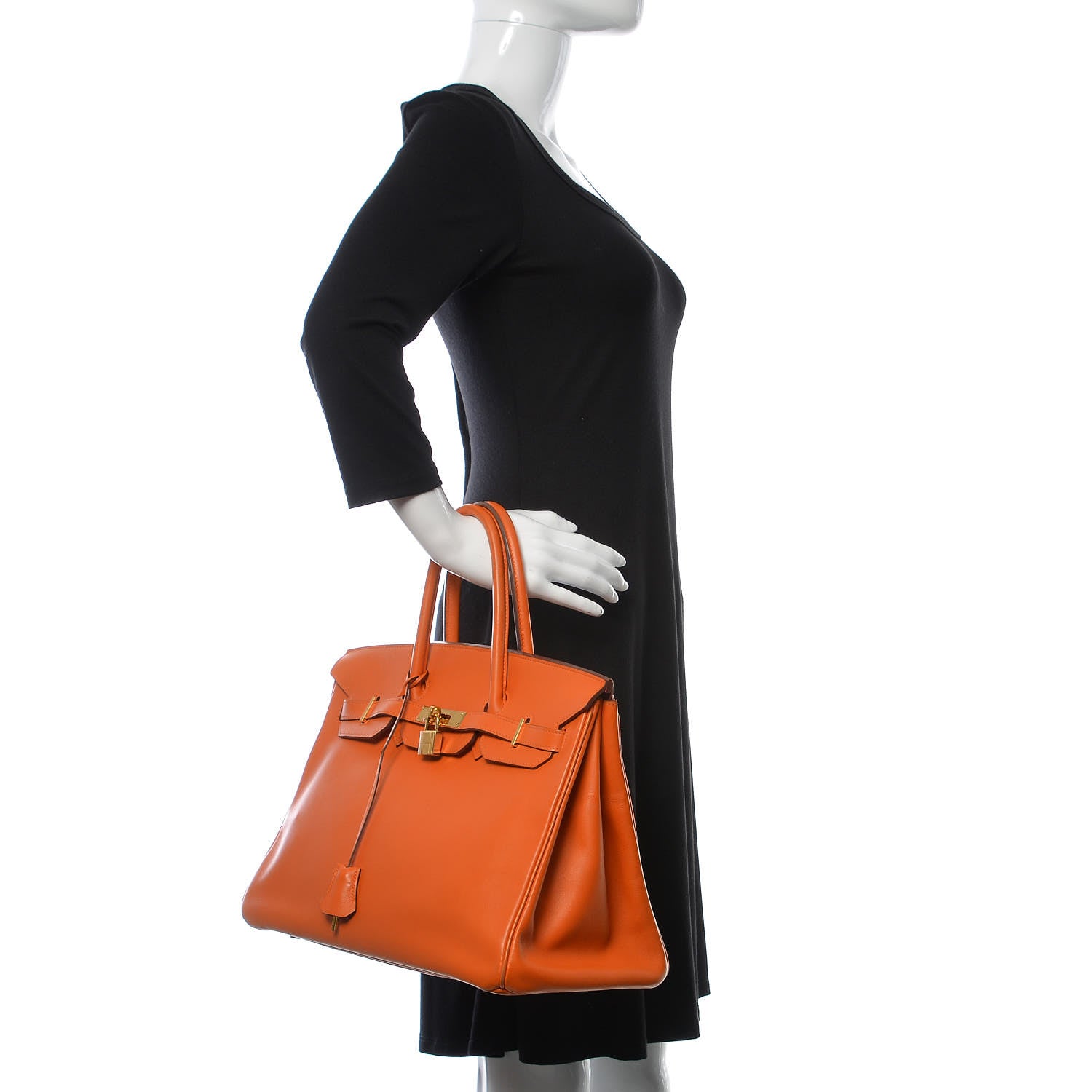 Hermes Swift Horseshoe Birkin 35 Orange 2 of 40