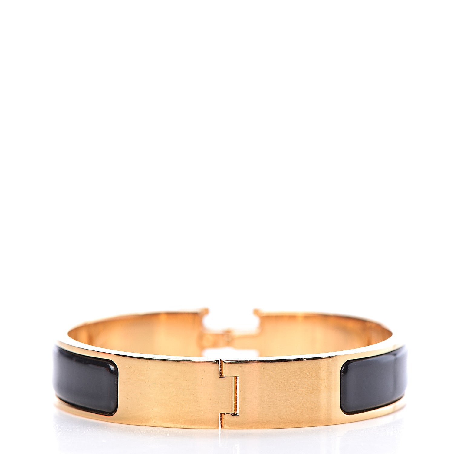 Hermes Enamel Narrow Clic Clac H Bracelet PM Black 3 of 6