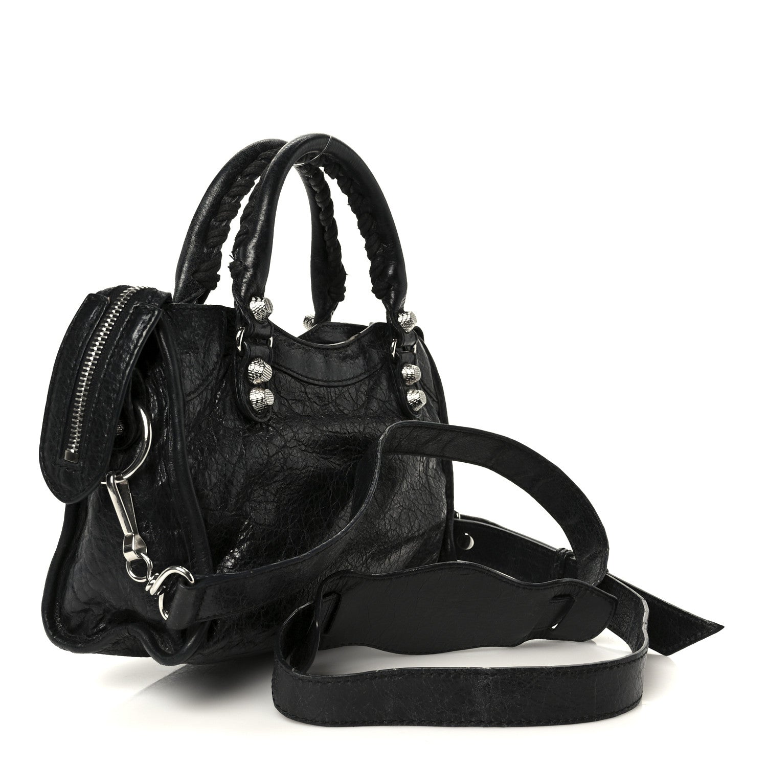 Balenciaga Agneau Giant 12 Silver Hardware Mini City Black 4 of 11