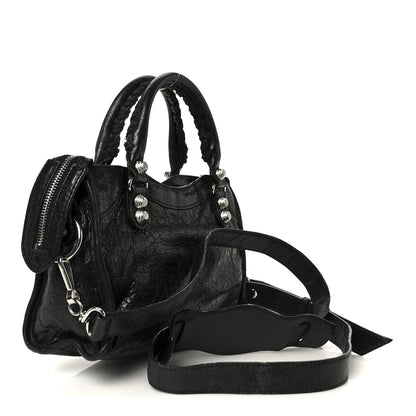 Balenciaga Agneau Giant 12 Silver Hardware Mini City Black 4 of 11