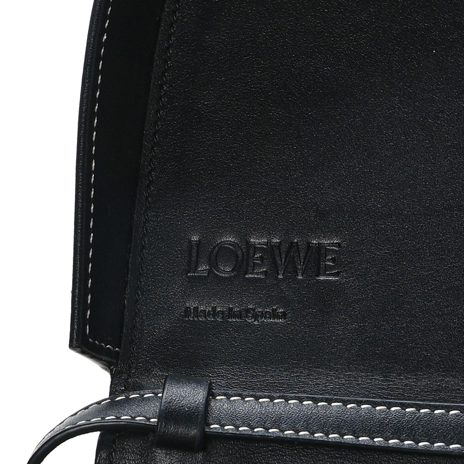 Loewe Soft Calfskin Heel Bag Black 6 of 8