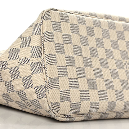 Louis Vuitton Damier Azur Neo Neverfull MM Rose Ballerine 8 of 9