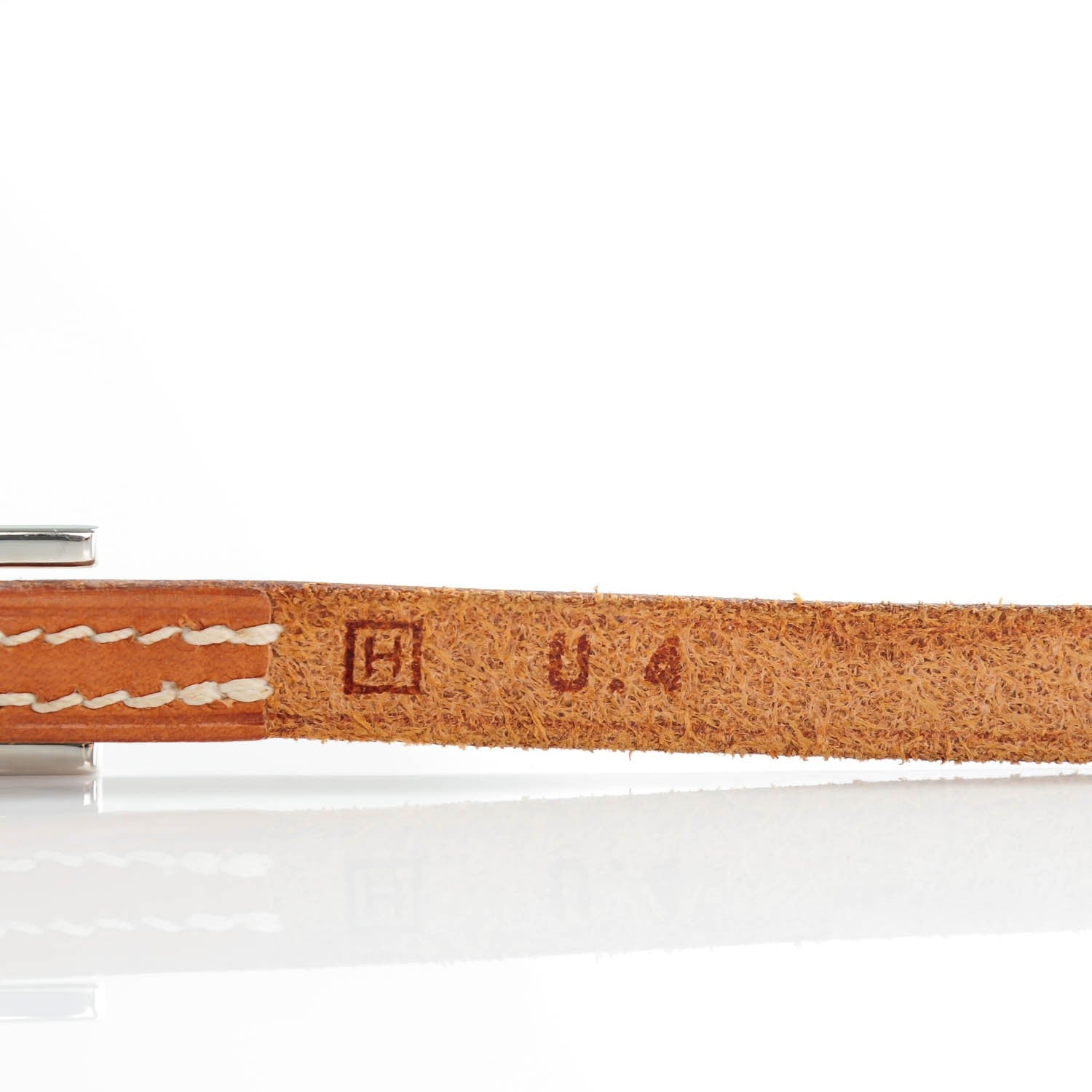Hermes Barenia 3MM Hapi Triple Tour Wrap Bracelet Fauve 4 of 6