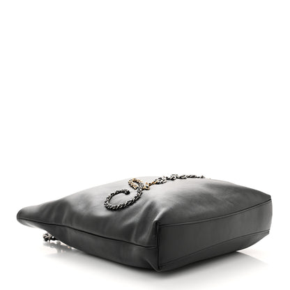 Chanel Calfskin Chain 20s Signe Tote Black 4 of 12