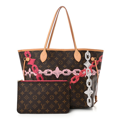 Louis Vuitton Monogram Bay Neverfull MM Rose Ballerine Poppy 3 of 12