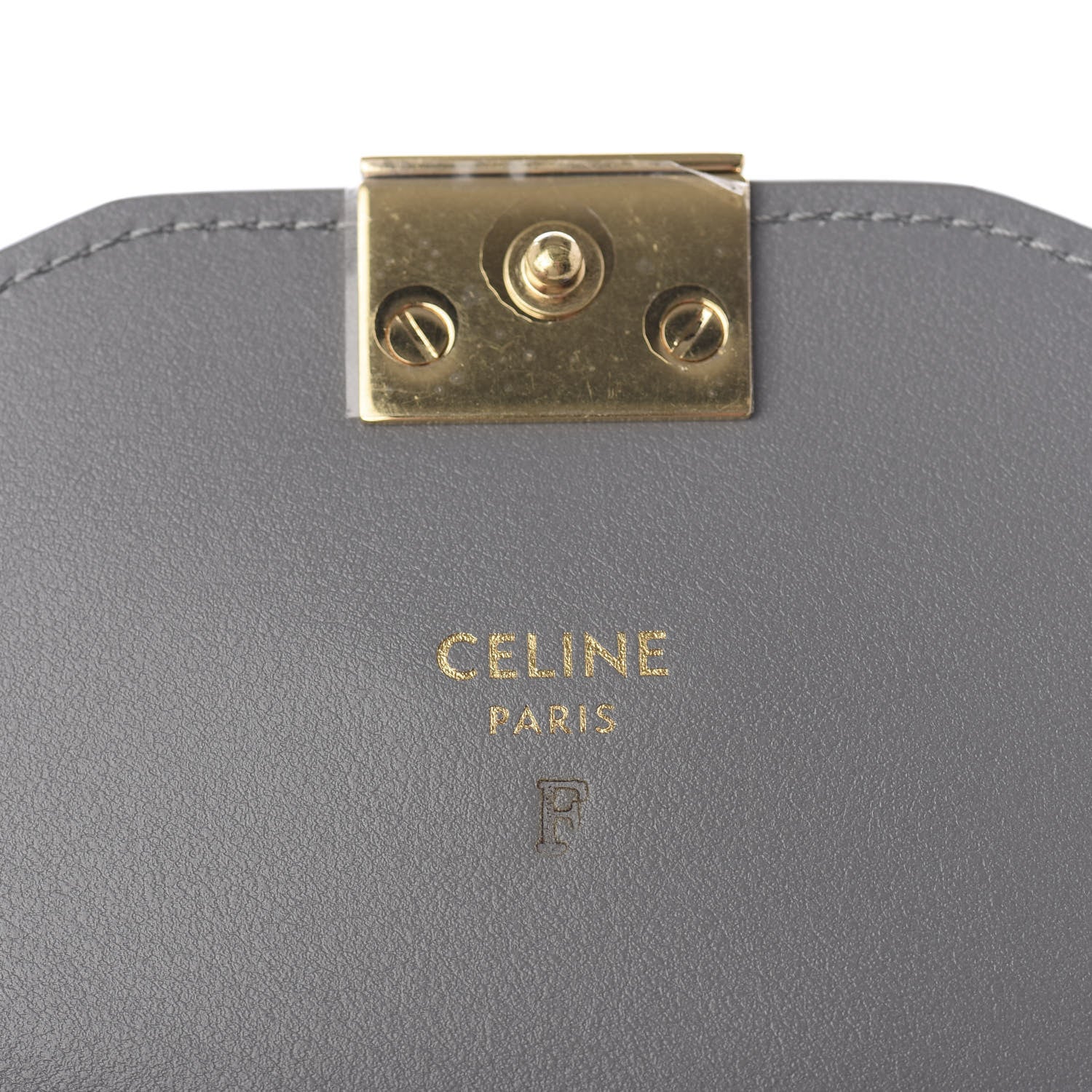 Celine Shiny Smooth Calfskin C Wallet Grey 5 of 9