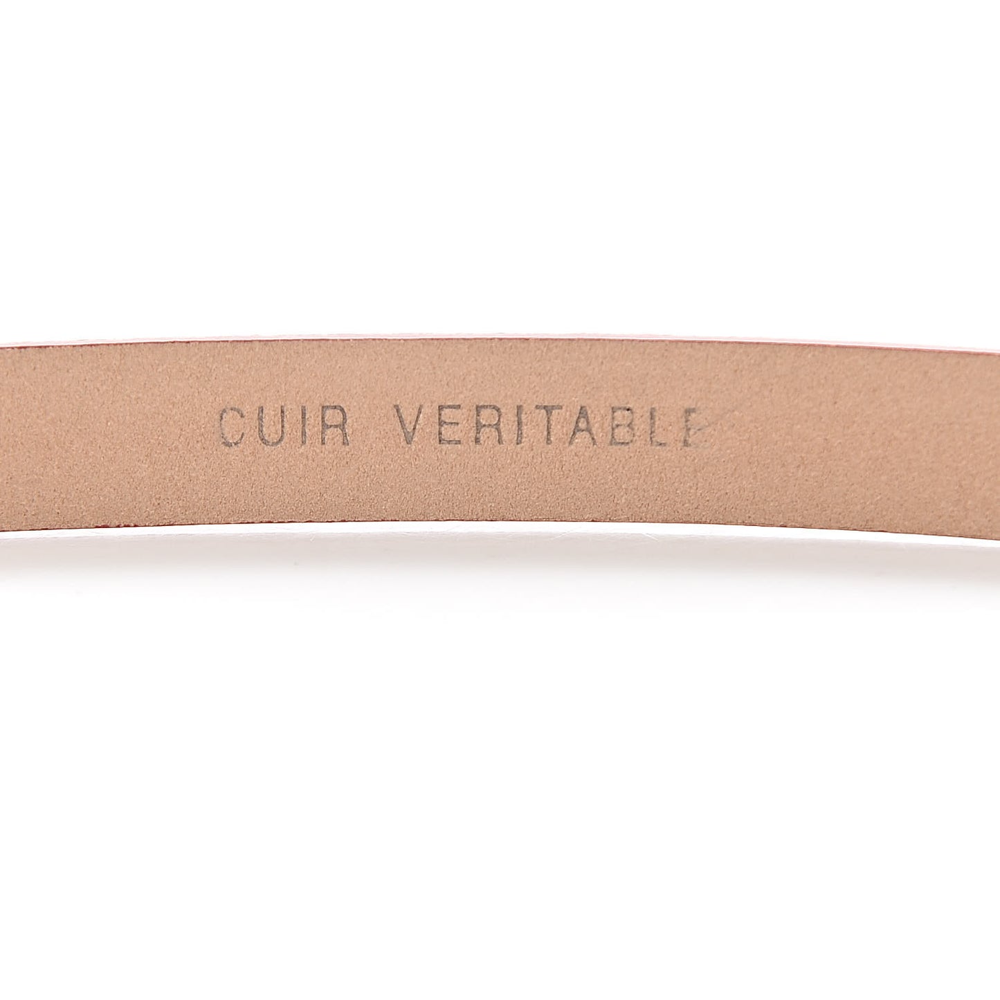 Lambskin CC Logo Skinny Belt 70 28 Red