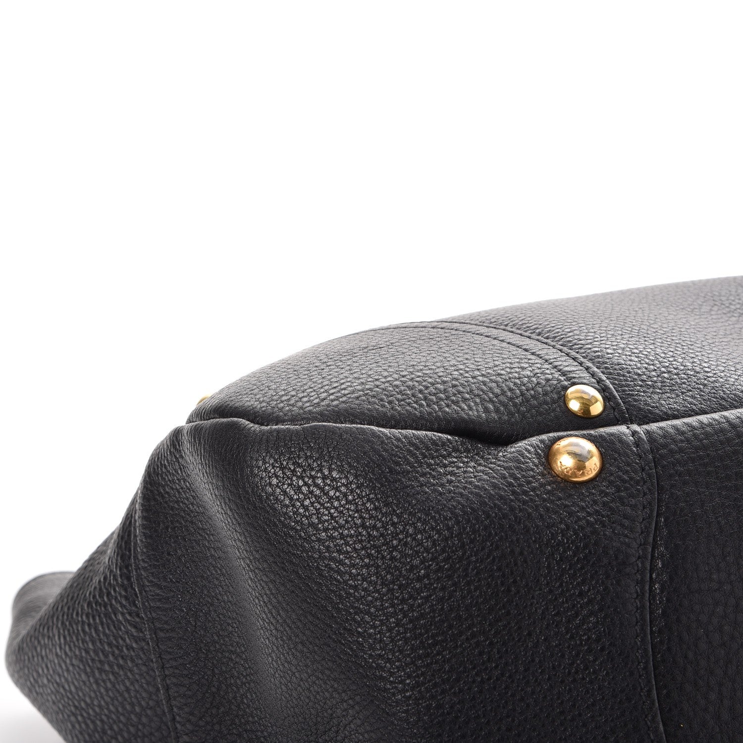 Prada Vitello Daino Pushlock Tote Black 11 of 14
