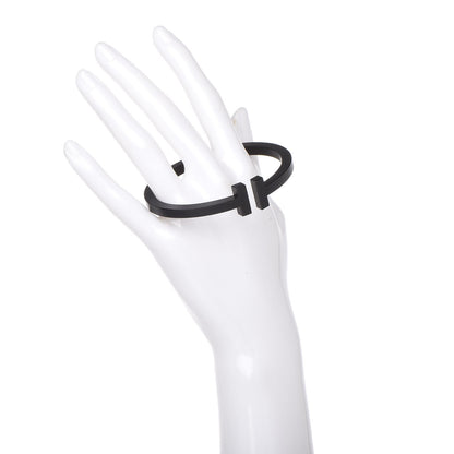 Tiffany Black-Coated Stainless Steel T Square Bracelet 2 of 8