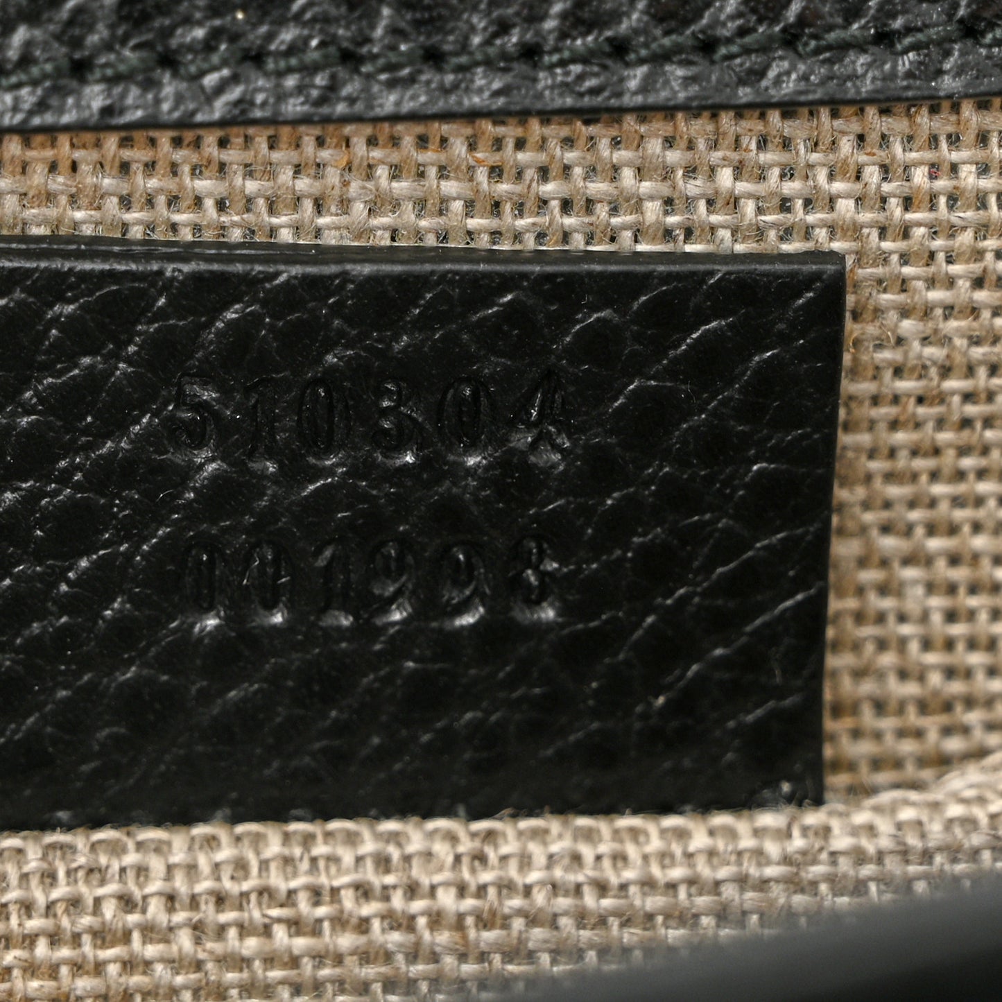 Dollar Calfskin Small Interlocking G Shoulder Bag Black