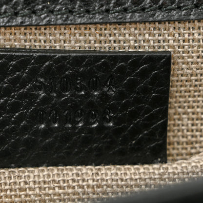 Gucci Dollar Calfskin Small Interlocking G Shoulder Bag Black 7 of 10
