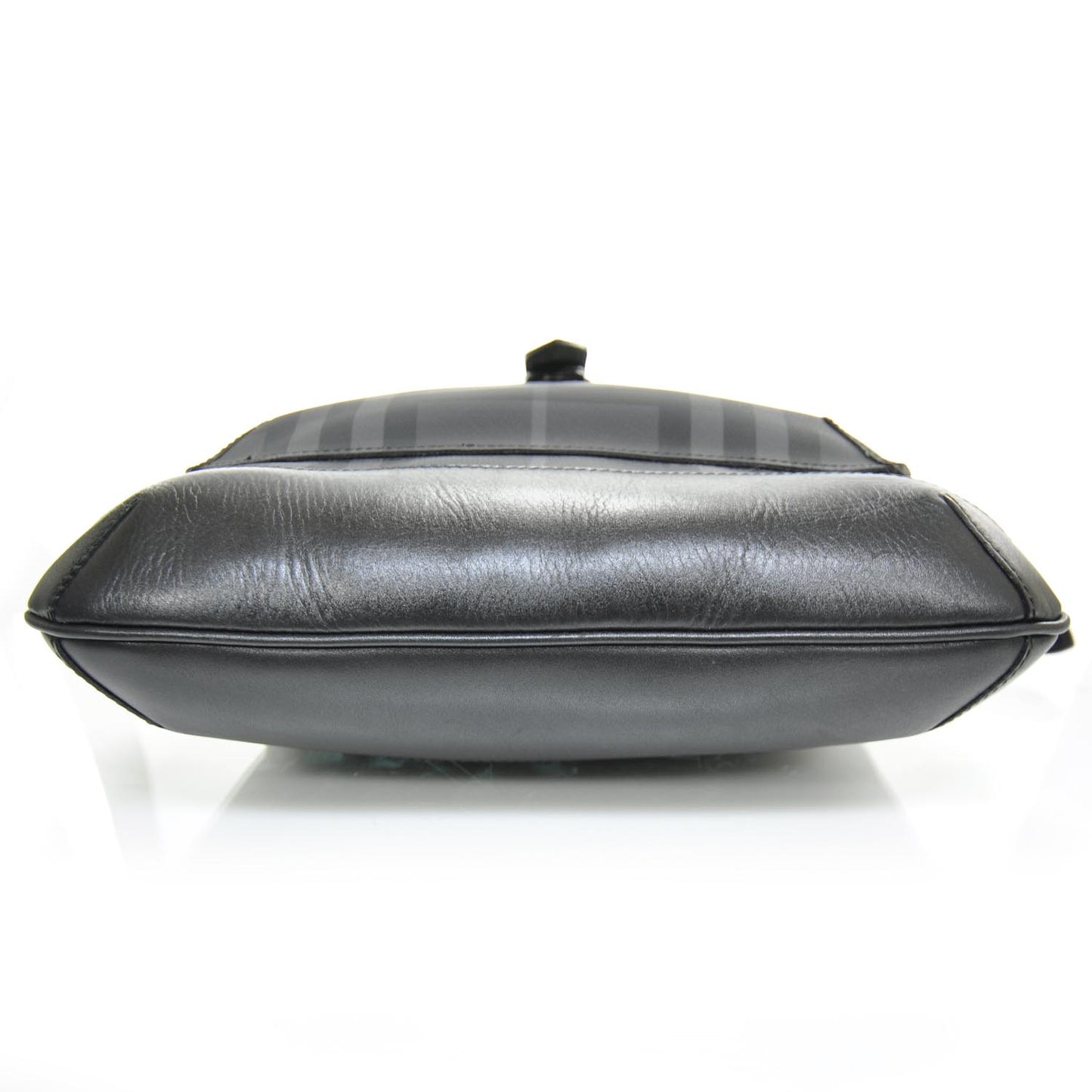 Nylon Tonal Check Messenger Bag Black