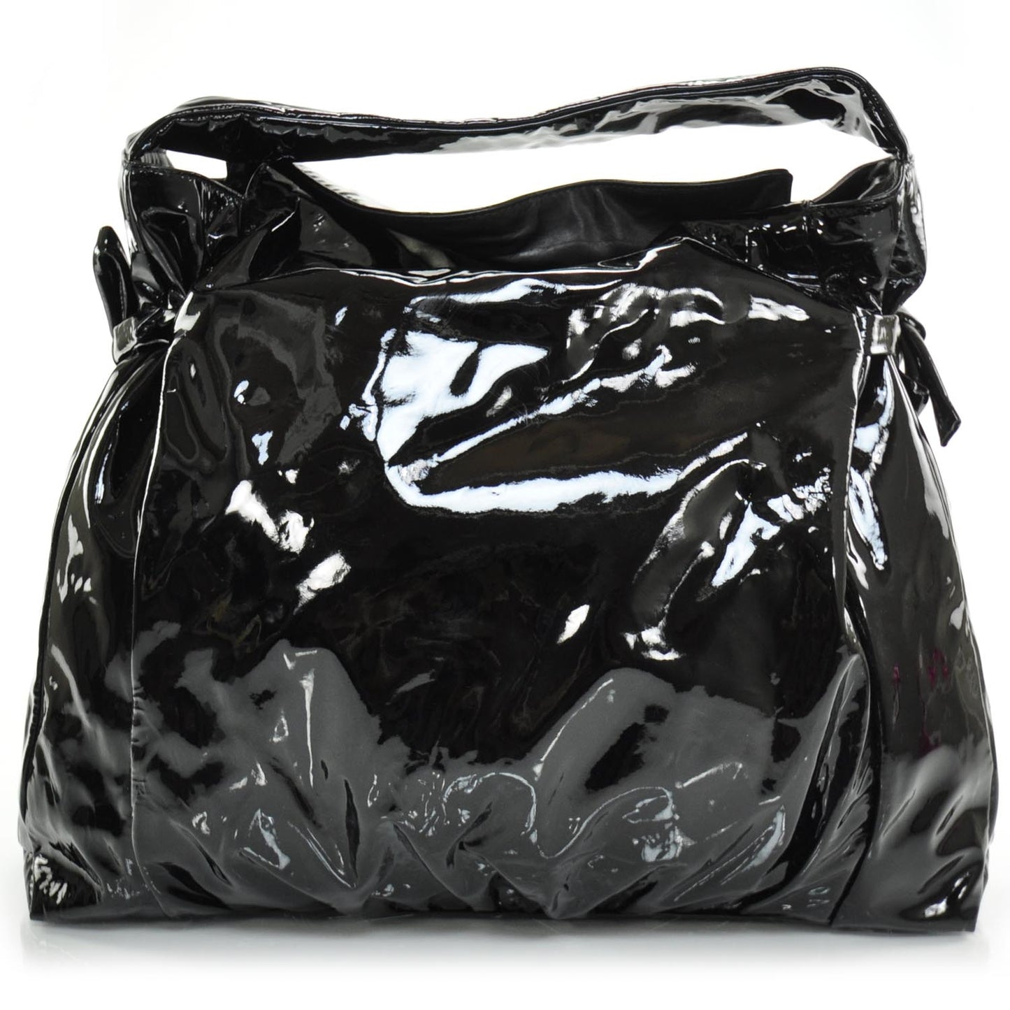 Patent Leather Hysteria Tote Black