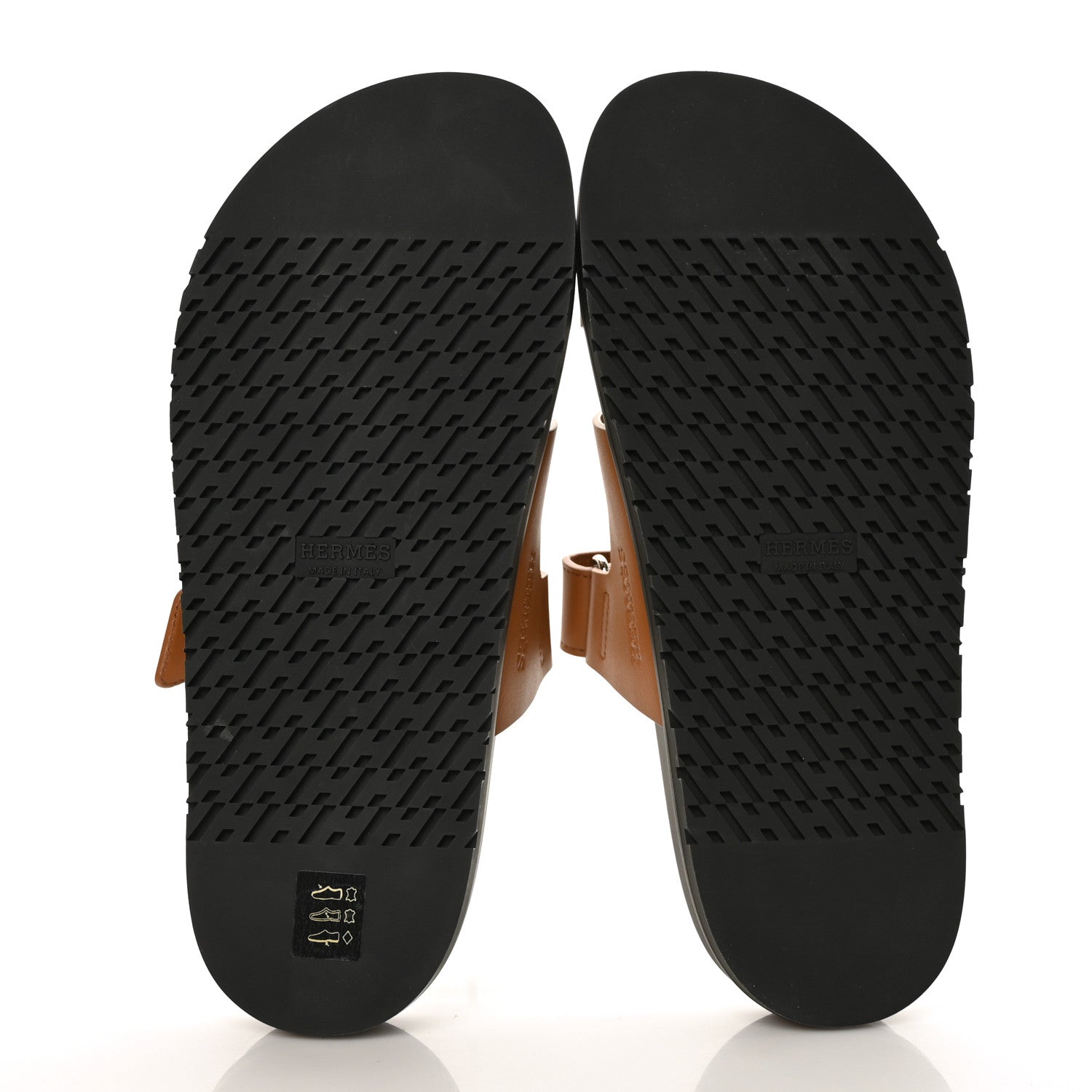 Hermes Calfskin Womens Chypre Sandals 39.5 Gold 5 of 9