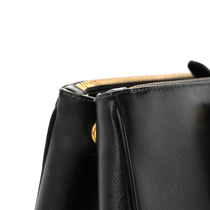 Prada Saffiano Lux Large Galleria Double Zip Black 15 of 15